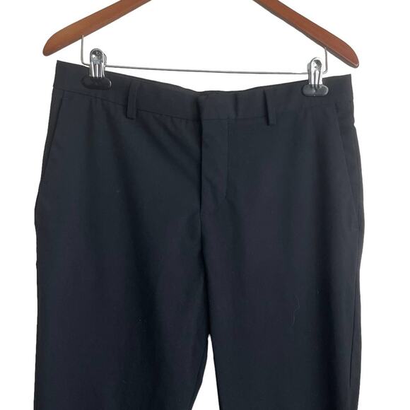 H&M Slim Fit Pants Women 32 Black Skinny Leg Basics Y2K Retro Comfort Academia - Picture 8 of 8